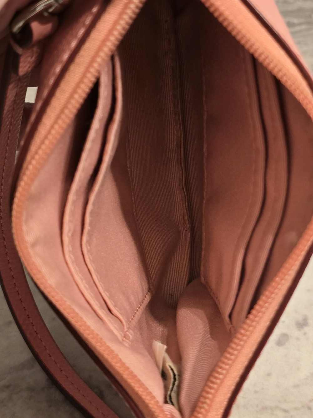 Coach Pink Pebbled Leather Wristlet - Picture 8 of 12